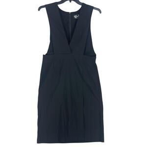 Hell Bunny Dress Womens Extra Large XL Black Sleeveless Deep V Neck Pencil Layer
